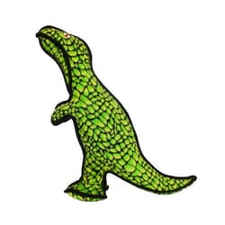 TUFFY - World's Tuffest Soft Dog Toy - Dinosaur TRex - Squeakers - Multiple Layers. Made Durable, Strong & Tough. Interactive Play (Tug, Toss & Fetch). Machine Washable & Floats. (Regular)