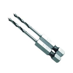 Milescraft 2301 3/32-Inch Brad Point Stubby Bits for Wood Drilling