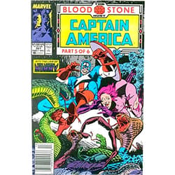 Marvel Captain America (1st Series) #361 (Newsstand) FN ; Marvel comic book | Bloodstone Hunt 5