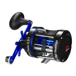 Piscifun Chaos XS Baitcasting Fishing Reel, Reinforced Metal Body Round Baitcaster Reel, Smooth Powerful Saltwater Inshore Surf Trolling Reel, Conventional Reel for Catfish, Musky, Bass, Pike