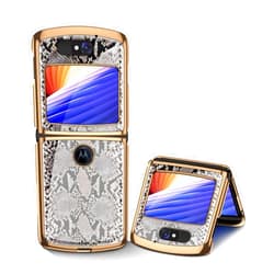 Mekirw razr 5g case Luxury Tempered Shockproof Cover Thin Plating Plastic Finish Anti-Scratch Protection Case for Motorola Razr 5G 2020 -Grey Visit The Store