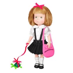 YOTTOY Eloise Collection | Eloise Poseable Doll with Skipperdee Turtle & Purse in Take-Along Box
