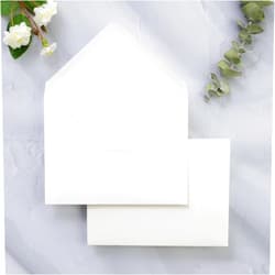 PONATIA 50 Pack A1 Envelopes, 3.62 x 5.2'' Ivory Envelopes Perfect for Weddings Cards, RSVP Cards, Response Cards, Baby Showers, Thank You Notes, Photos and any 3.5x5