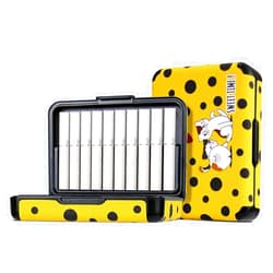 JHXDLM Universal Pouch Holder PU Storage Case Box compatible with i.q.o 3 Duo Lil solid 2.0 Accessories Sticks Heets Fresh Keeping (Yellow)