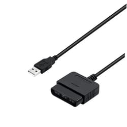Mcbazel PS2 to USB Adapter for PlayStation 2 Controllers, Converter Cable for PC & PS3, Plug & Play DualShock 2/3 Support(NOT Compatible with Dancing Mat Guitar Hero)