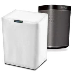 SoundCover One White Waterproof Heavy Duty Outdoor Sonos Speaker Cover - Dust, Water & UV Protection for Your Sonos Play:1, Sonos One & Sonos One SL Speakers - Fits Wall Mounted Speakers