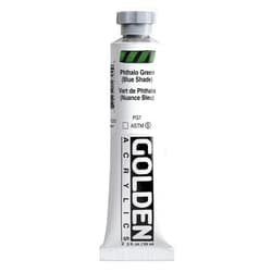Golden Artist Colors Golden Heavy Body Acrylic - Phthalo Green Blue Shade - 2 oz Tube
