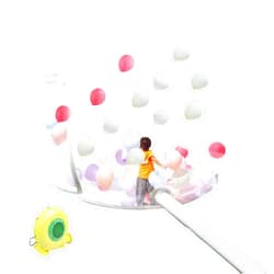 Lemoeyes Bubble Tent, Foldable Inflatable Bubble Igloo Tent Transparent Dome Bubble House with Air Blower for Advertising Event Indoor Outdoor Camping 3M Length 110V 300W