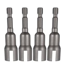 PAGOW 4pcs Power Wing Nut Driver Set, Wing Nut Drill Bit Socket Wrench Tool Set, 1/4