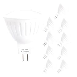 YMZM MR16 Bulb GU5.3 LED Spotlight 5Watt(50W Halogen Bulb Equivalent) 3000K Soft White MR16 Medium Base Track Lights 120Volt 500lumen 120Degree Dimmable Used in Bathroom (Pack of 10)