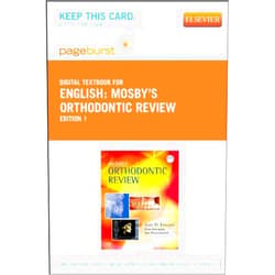 By Jeryl D. English DDS MS (Author), Timo Peltomaki DDS MS PhD (Author), Kate Litschel DDS MS (Author) & 0 more Mosby's Orthodontic Review - Elsevier eBook on VitalSource (Retail Access Card): Mosby's Orthodontic Review - Elsevier eBook on VitalSource (Retail Access Card)