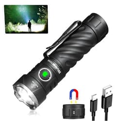 Wurkkos TS26S LED Rechargeable Flashlight - 3100 High Lumens Flashlight,4Pcs LED 191 Meters 5000K Boost Constant Current Flashlight,IP68 Waterproof EDC Flash Light for Emergency,Camping,Everyday Use