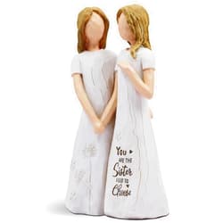 AUKEST Friend Gifts for Women - Gifts for Friends, Gifts for Best Friend Woman, Friendship Gifts for Women - You're The Sister I Got to Choose - Gifts for Sister Hand-Painted Figure