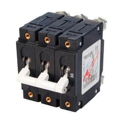 Blue Sea Systems C-Series Triple Pole Toggle Circuit Breakers