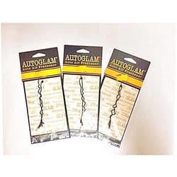 Tyler Candles Autoglam Auto Air Freshener, Diva, French Market, High maintenance Multi of 3 Set, Yellow