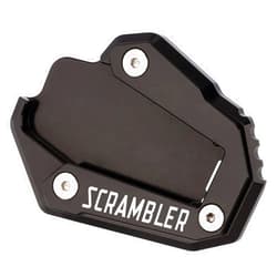 Modeer For Ducati Scrambler 1100 Sport 1100 Sport Pro 2017-2022 Motorcycle CNC Kickstand Foot Side Stand Enlarge Plate Pad Scrambler1100 Sport1100 SportPro Accessories (black)