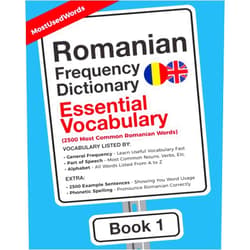 MostUsedWords,Ana - Maria Micu Romanian Frequency Dictionary - Essential Vocabulary: 2500 Most Common Romanian Words (Learn Romanian with the Romanian Frequency Dictionaries)