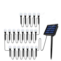 CCTSA 20 Pack Solar Path Lights Outdoor,Solar Lights Outdoor Waterproof, LED Landscape Lighting,Solar Garden Lights for Driveway,Pathway,Patio,Yard,Warm White
