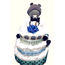 Generic 3-Tier Baby Diaper Cake #2