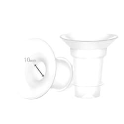 Maymom Flange Insert 10 mm Compatible with Medela and Spectra 24 mm Shields/Flanges. Use with Medela Freestyle and Momocozy S9/S11/S12 to Reduce Nipple Tunnel Down to 10 mm; Fit Momcozy 24 mm Cup.