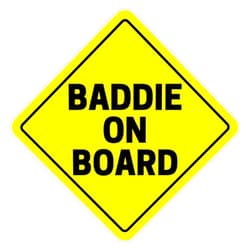 LAD Studio Baddie On Board| Baby Funny Meme Road Alert Warning Sign car Window Bumper Sticker Decal 5