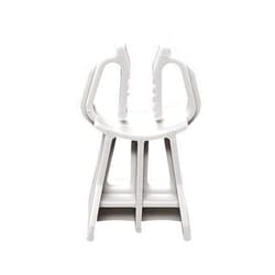 LTM CONCRETE Snap Rebar Chairs 1.5 inch (30 Pack) – Quick, Easy & Durable Support – Bar Sizes 3-5 - Heavy Duty Plastic Spacers - Made in USA