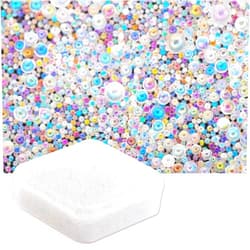 Stebcece ? UV Resin Bubble Beads Water Droplet Bubble Beads Magical Water Droplets AB Miniature Bead Resin Inclusion (1mm to 3mm)