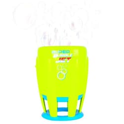 Sunny Days Entertainment Maxx Bubbles Super Bubble Jet | Green Automatic Bubble Blowing Machine for Kids | Bubble Solution Included - Sunny Days Entertainment