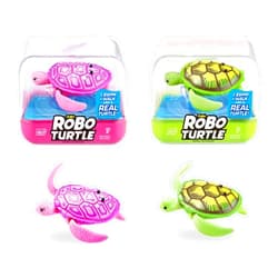 ROBO ALIVE Robo Turtle Robotic Swimming Turtle (Green + Pink) by ZURU Water Activated, Comes with Batteries, Exclusive (2 Pack)