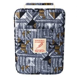 qianshan Pencil Case Holder Slot - Holds 202 Colored Pencils or 136 Gel Pens with Zipper Closure - Large Capacity Pen Organizer for Watercolor Pens or Markers - Perfect for Artist.Grey Geometry