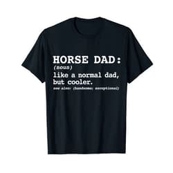 MAD LABS TEES Dad's with Horses, Equestrian Lover Horse Dad T-Shirt