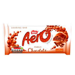 Hawthorn Health Direct Nestle Aero Milk Chocolate Bar 90g (Pack of 6)