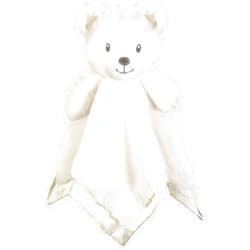 BEILIMU Bear Security Blanket Soft Baby Lovey Fluffy Blanket Unisex Lovie Snuggle Toy Baby Bear Stuffed Gift for Newborn, Boys and Girls, 13.5 Inch
