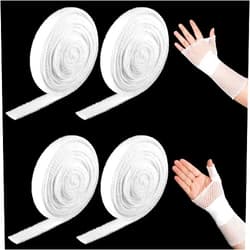 Treela 4 Rolls Net Bandage Tubular Elastic Net Elastic Netting Elastic Dressing Retainer Arm Netting 16.4 Yard Stretch Bandage Without The Use of Adhesive Tape(Size 4)