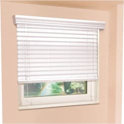 IPG Blinds Fauxwood Impressions 36005200 52-Inch by 36-Inch Window Blinds, White