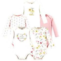 Hudson Baby baby-girls Cotton Long-sleeve Bodysuits