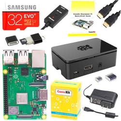 CanaKit Raspberry Pi 3 B+ (B Plus) Starter Kit (32 GB EVO+ Edition, Premium Black Case)