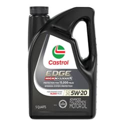 Castrol EDGE High Mileage 5W-20 Advanced Full Synthetic Motor Oil, 5 Quarts