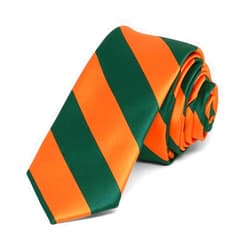 tiemart Striped Skinny Tie, 2