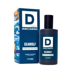 Duke Cannon Supply Co. Duke Cannon Proper Cologne Seawolf | Men's Eau de Parfum | Driftwood and Coastal Air | Subtle, Fresh Long-Lasting Scent | 1.7 fl oz
