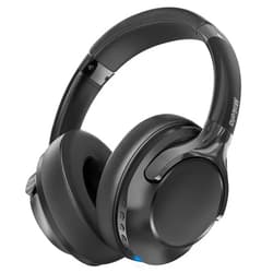 Mokata Bluetooth 5.3 Headphones Over Ear 68H Playtime 6 EQ Wireless Headset with Microphone HiFi Stereo Foldable Lightweight Deep Bass for Travel Home Office Cellphone Black