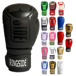 Ringside Apex Bag Gloves, IMF-Tech Boxing Gloves with Secure Wrist Support, Synthetic Boxing Gloves for Men and Women, Black, L/XL