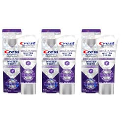 Crest 3D White Brilliance Whiter Teeth Pro Ultra White Toothpaste, 3oz (Pack of 3) Brilliance Ultra White
