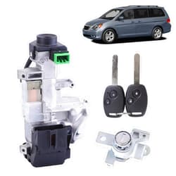 Aublinto Complete Ignition Key Switch Cylinder & Door Lock Set,72185-SHJ-A01 Door Lock Cylinder Kit with 2 Keys,Compatible with 2005-2010 Odyssey 3.5L V6