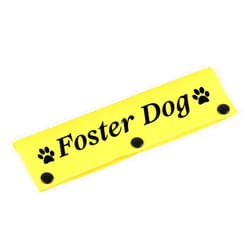 BLUPARK Funny Dog Leash Sleeve Foster Dog Dog Leash Wrap Sleeve Alert Tag Pet Birthday Gift (Foster Dog-YE Sleeve)