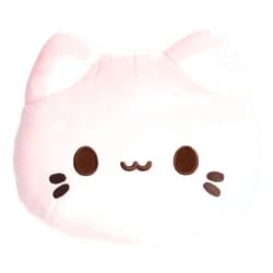 Aurora® Enchanting Tasty Peach® Meowchi Face Plush Stuffed Animal - Bright & Colorful Design - Showpiece Plush - Strawberry 10 Inches