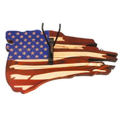 Taivoze European Mount Skull Hanger, USA Flag Decor Hooker Pedestal, Deer Antler Mounting Kit, Perfect Prey Display Rack for Hanging and Mounting Taxidermy Deer Antlers and Other Skulls, DH001