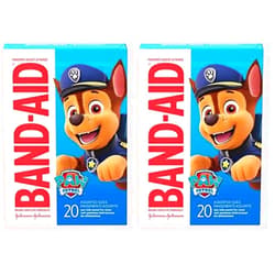 Band-Aid Brand Adhesive Bandages for First Aid, Nickelodeon PAW Patrol, Assorted, 20 ct (Pack of 2)