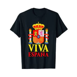 Diseños con la bandera de España Viva España Flag coat Spanish colors T-Shirt