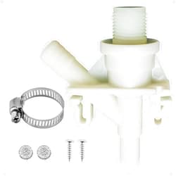 Funmit 385311641 RV Toilet Water Valve Kit Replacement for 300 310 320 Series Pedal flush Toilets and Fit for Marine Toilet | Includes Hose Clamp and Fasteners | Increased Freeze Resistance